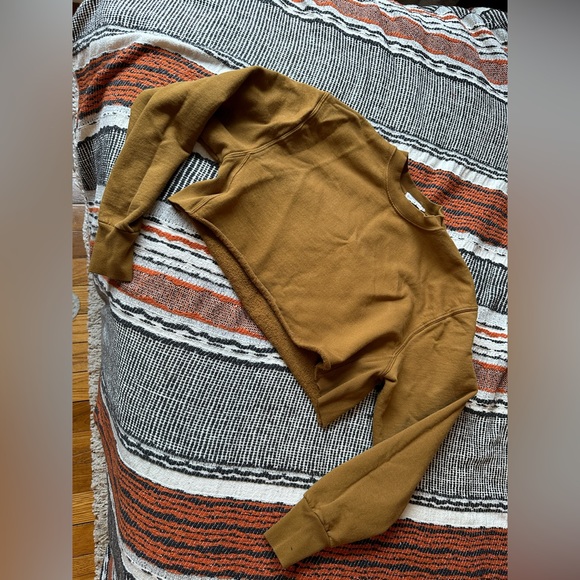 Good American Sweaters - Good American Cropped & Cool French Terry Sweatshirt
